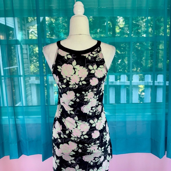 Lovesick By Torrid Plus Size 3X Black and Pink Floral Lace-Up Blouse NWT - Picture 3 of 5